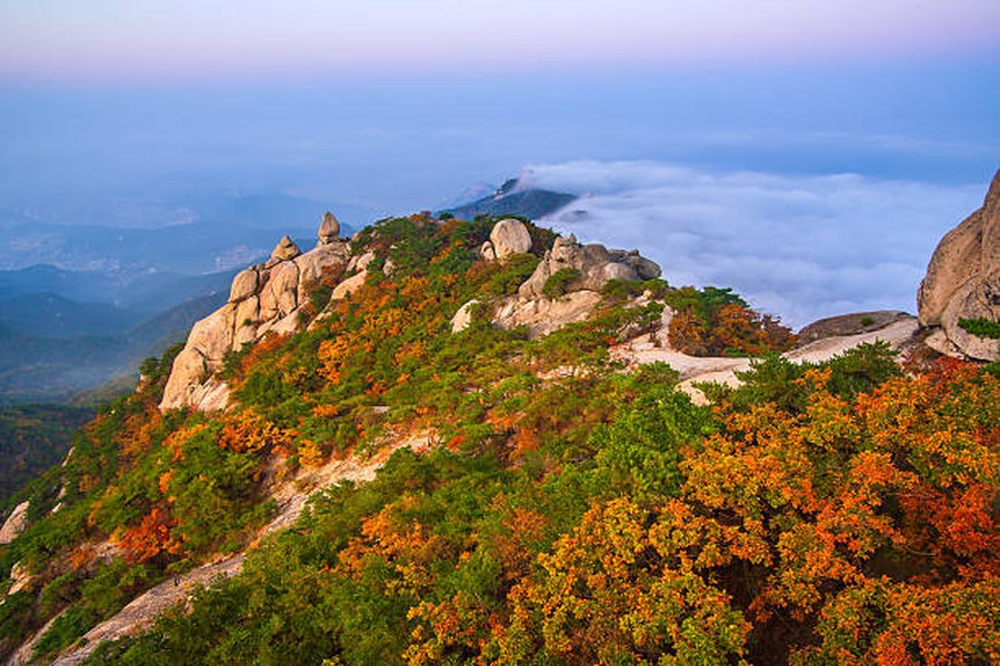 Berglandschap van Bukhansan National Park