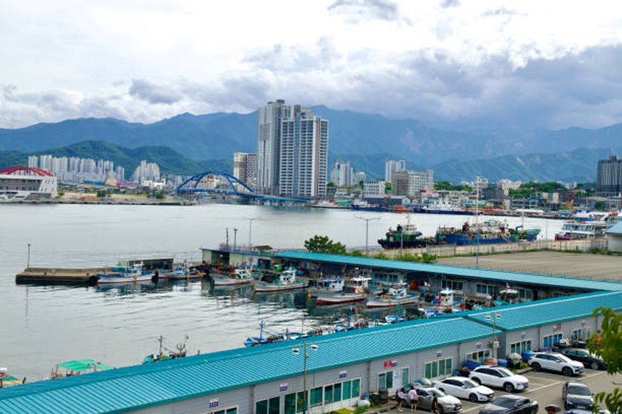 Dongmyeong Port in Sokcho