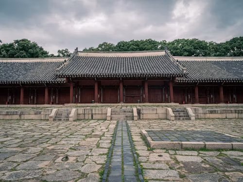 Wandeling rondom Jongmyo Shrine