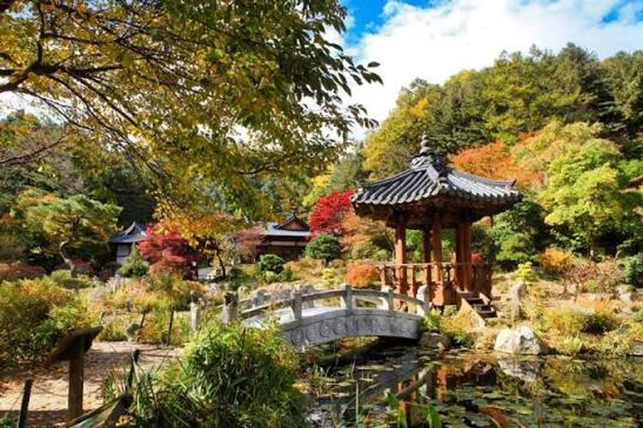Garden of Morning Calm in de herfst