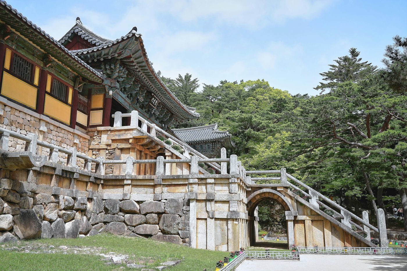 Bulguksa-tempel met stenen terrassen in Gyeongju