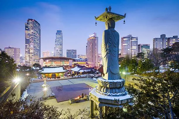 Seoul Buddha skyline