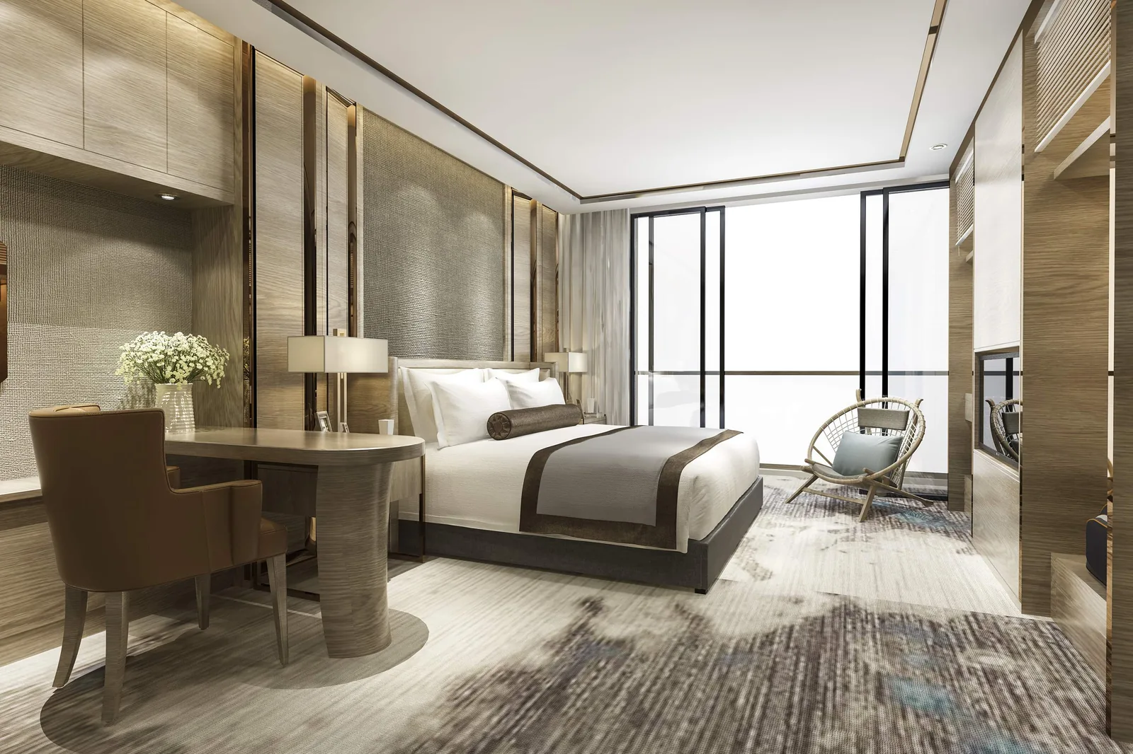 Luxury hotel room in Korea