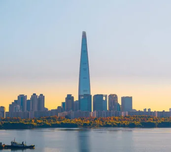Seoul skyline at dusk