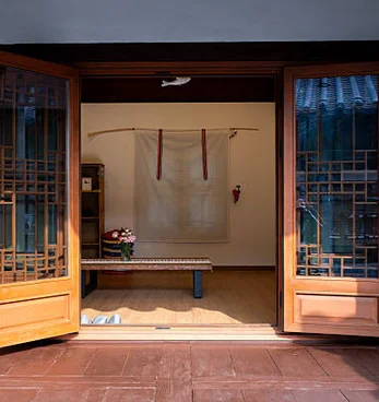 Interior of a traditional Korean hanok